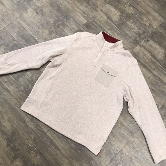 Woolrich Quarter‎ Snap Fleece Pullover Sweater Men Size XL Long Sleeve EUC - Picture 3 of 10